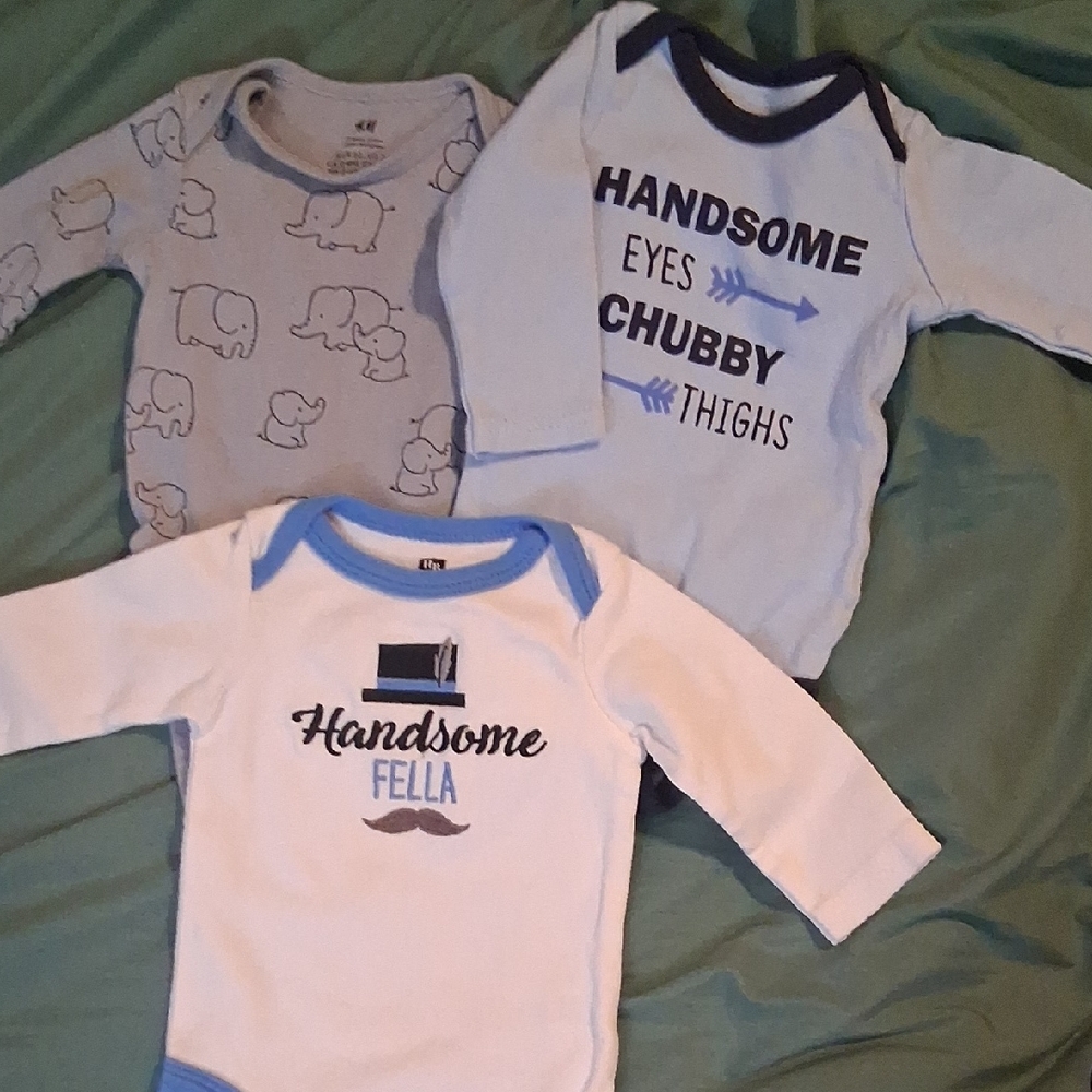 Baby Boy Long Sleeve Bodysuit Set